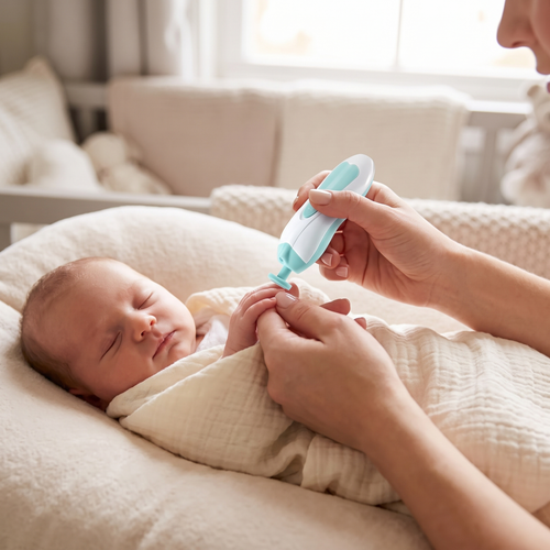 Hushbee SnoozeTrim™ — Electric Baby Nail Trimmer & File Kit