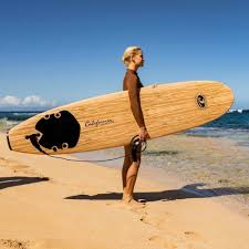 Wooden Surfboard 8’ Tri-Fin: